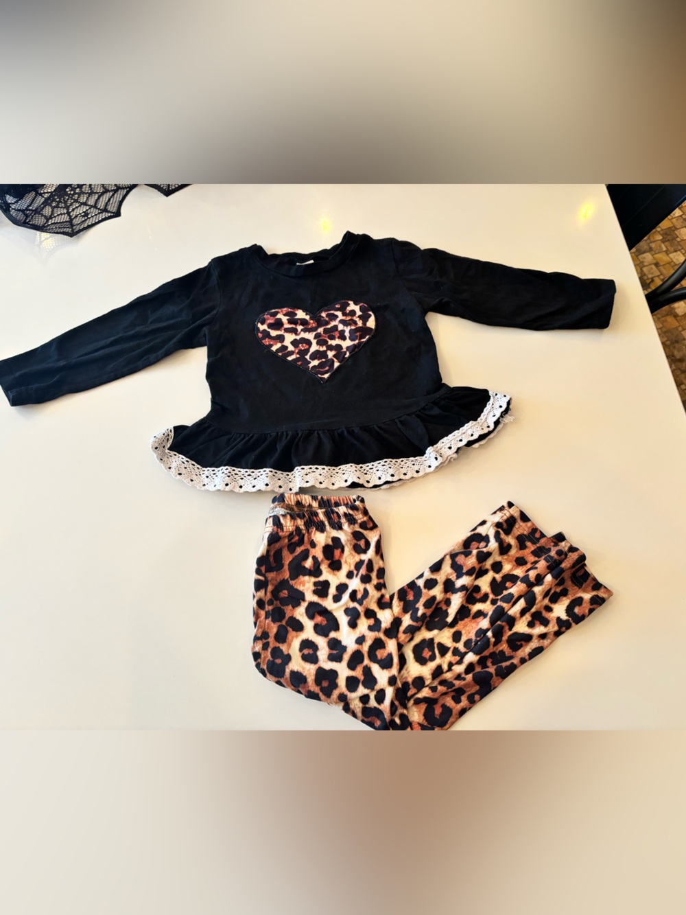 Leopard outfit toddler 4t